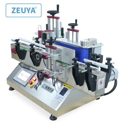 China Food PLC Semi-automatic Single Round Bottle Labeling Machine LT-130 for sale