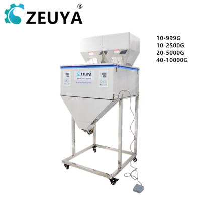 China Food 10-5000G 2 Stations Partical Vibration And Powder Amount Weighting And Filling Machine for sale