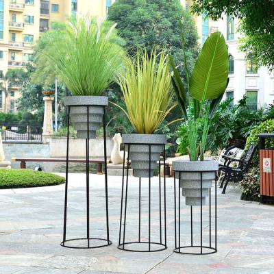 China Mediterranean Plant Stand Flower Pot Planter China Shape Green Plant Pot Outdoor Indoor Decoration Flower Stand for sale