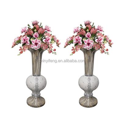 China Modern Design Special Widely Used Luxury Round Pot Wedding Flower Pot Indoor Vase for sale