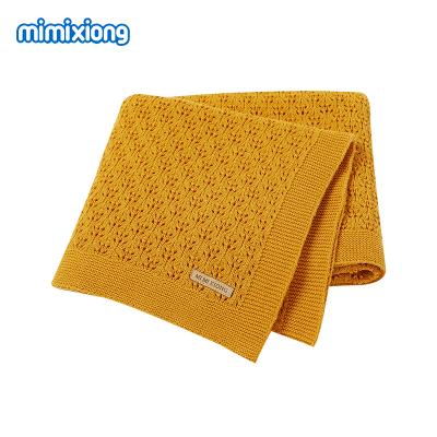 China Anti-pilling Mimixiong 2021 Wholesale Cheap Unisex Baby Blankets Knit Baby Blanket Blankets For Newborns Cotton Super Soft for sale