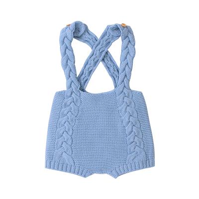 China Textile Mimixiong home baby clothes 2020 wholesale baby rompers simple baby clothes knit romper factory in China for sale