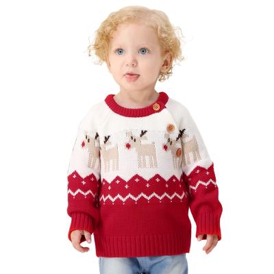 China 2020 Wholesale Price Anti-pilling OEM Kids Baby Boy Fashion Long Sleeve Knit Christmas Sweaters Winter for sale