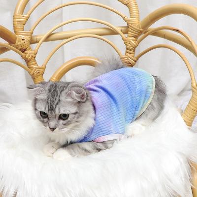 China Sustainable Pet Clothes Factory Price Cat Costume Clothes Lovely Colored Dog Sweater Pet Apparel for sale