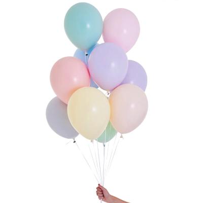 China High Quality Party Suppies 10inch 12inch Macaron Color Latex Balloons For DIY Chains Party Decorations for sale