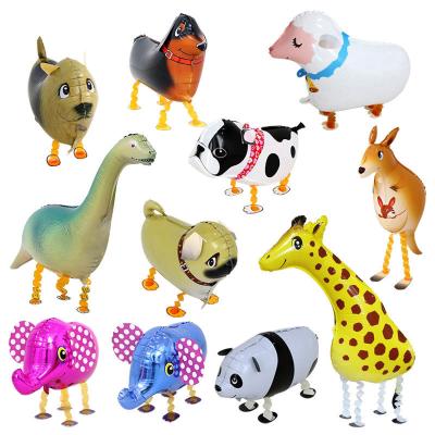 China New Arrival Kids Children Gifts Party Animal Foil Balloons Helium Supported Walking Pet Balloon Helium Foil Balloons for sale