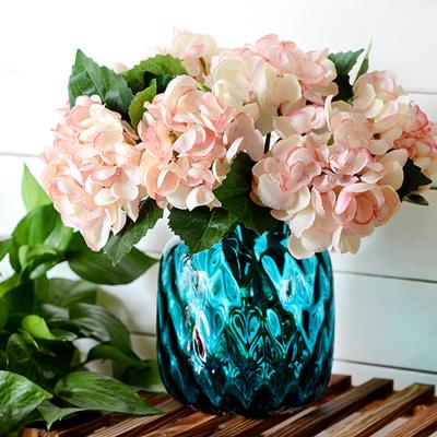 China Wedding/artificial flowers of home decoration hydrangea stem sale plant decoration home silk simple table for sale