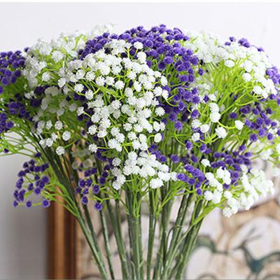 China Durable Hot Selling Design 5 Branches Babies Artificial Breath Silk Flower Bouquet Silk Flower For Home Decor for sale