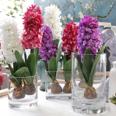 China Wedding/Popular Artificial Hyacinth Flower Home Decoration With Stem Hyacinth High Quality Romantic Decorative Flower for sale