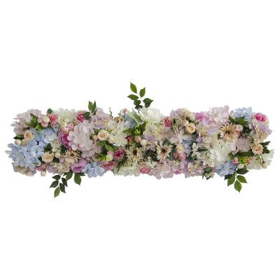 China Fashional Manufacturer 1m*25cm Professional Wedding Arch Table Runner Artificial Flowers Wedding for sale