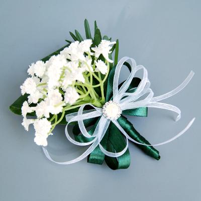 China New Design Durable Wedding High Quality Flowers Bride Corsage Wedding Baby's Breath Corsage for sale