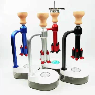 China Full set Smooking hookah hookah hookah Arabic medium single rocket single tube silicone hookah with led light shisha for sale