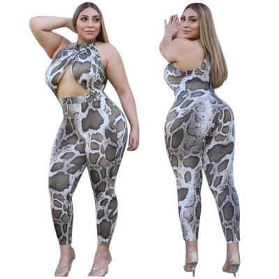 China QUICK DRY finely processed sexy sleeveless jumpsuit with cutout plus-size dress for sale