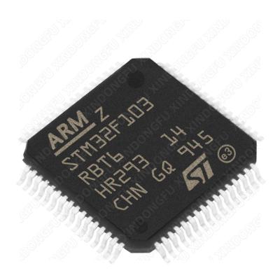 China New STM32F103RBT6 Microcontrollers CORTEX M3 Standard 32-Bit Patch LQFP64 128k for sale