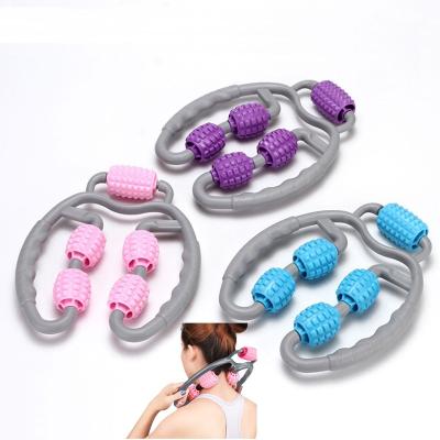 China Sore Shoulder Massager Relaxation Yoga Foam Roller Massage Roller Massager Stick Cellulite Removal Tools for sale