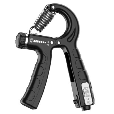 China Fitness 5-60Kg Wholesale PP Adjustable Hand Exerciser Grip Strengthener Workout Equipment With Counter for sale