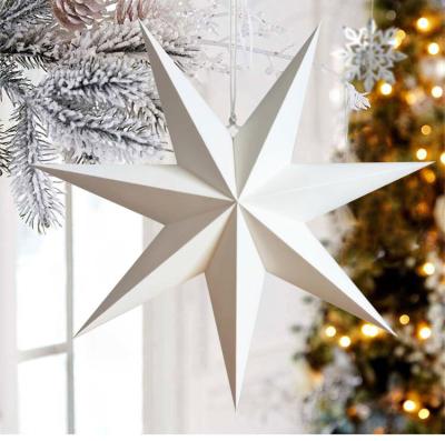 China Europe Paper Star Christmas Decorations Home Decor Lantern Window Hanging Room Decor for sale