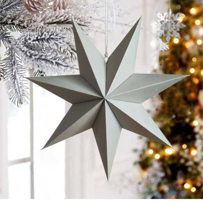 China Europe Glitter Paper Star Hanging Lamp for LED Star Lantern Lamp Shade Paper Decoration for sale