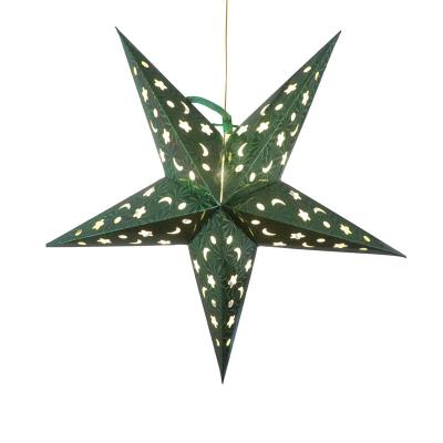 China Wholesale Europe Paper Star Lanterns Lampshade Christmas Paper Star Decoration Lantern for sale