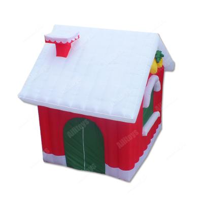 China Oxford Inflatable Santa Christmas Grotto, Christmas Inflatable House, Holiday Christmas Inflatable Tent For Sale for sale