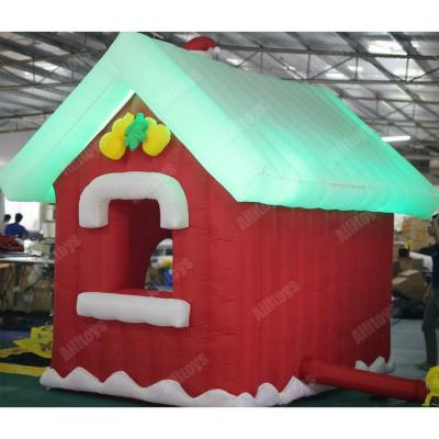 China Oxford Holiday Decoration Use Christmas Inflatable Outdoor House Toys Small Christmas Villa for sale