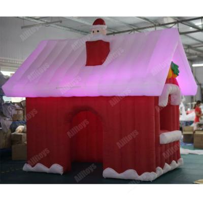 China Oxford Christmas Village Inflatable Lighted Ceramic Houses , Christmas Figurines Lighted Houses for sale