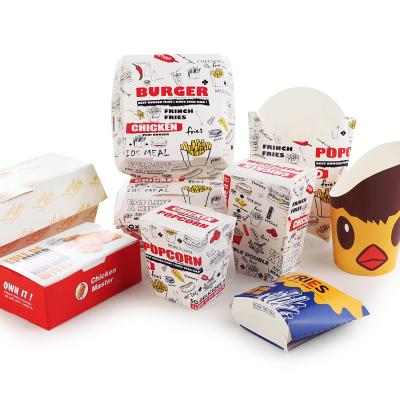 China Shira Wholesale Cardboard Hamburger Fast Food Disposable Bento Disposable Biodegradable Lunch Box for sale