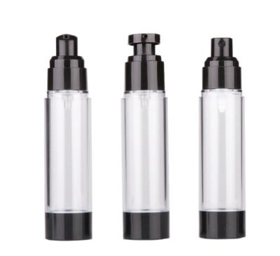 China Shira Wholesale Airless Pump Pressure Spray Cosmetic Plastic Bottle with 15ml 30ml 50ml 100ml 120ml for sale