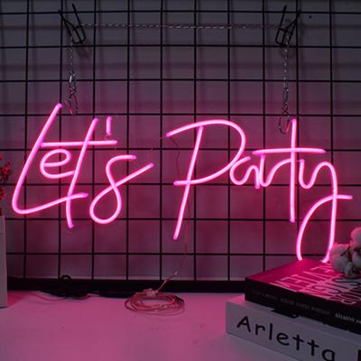 China All Can Use Leave Party Custom Personalize Acrylic Cable Led Neon Sign Letter Wall Light Customs Lead Sign Lights Wedding Words for sale