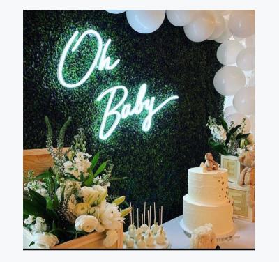 China Shops Oh Baby Wedding Custom Led Neon Acrylic Sign Light Up Signs Sinage Letter For Event Decoration for sale