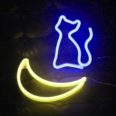 China event & Party Cat Star Moon Light Soft Star Lights Pulling Led Neon Sign Letters For Kids Room Decoration for sale