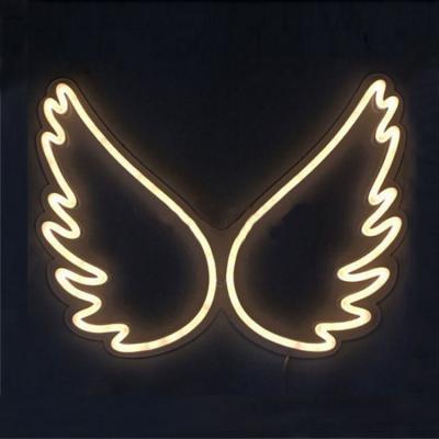 China All Can Use Custom Acrylic Wings Sign Neon Sign For Bars Clubs 12V Waterproof Neon Letter Lights for sale