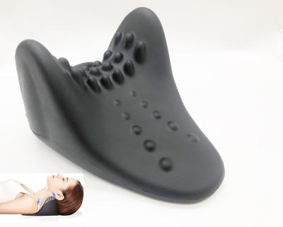 China Cervical PU Foam Neck Shoulder Stretcher Relaxer Traction Massage Pillow For Pain Relief Neck Pain Relief Massager Tool for sale