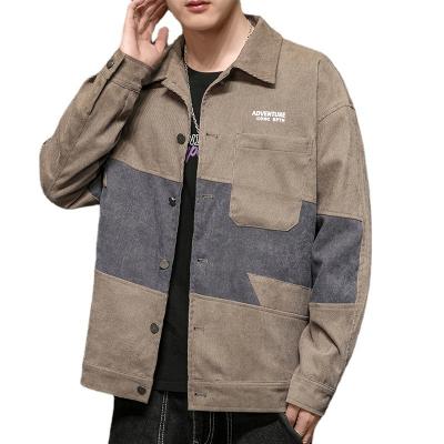 China 2021 Fall New Men's Corduroy QUICK DRY Jacket Trend Jacket Men's Casual Loose Top Dress for sale