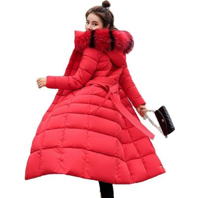 China Coldker Anti-Shrink Women Winter Cotton Padded Warm Thicken Ladies Coats Parka Women Long Coats s for sale