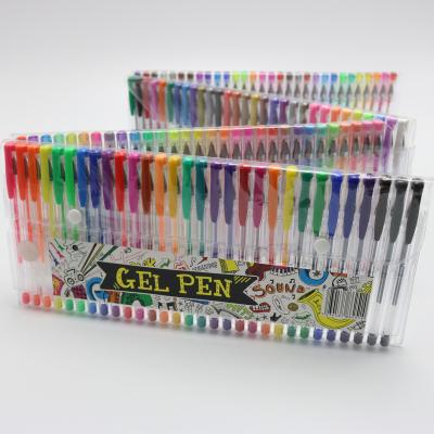 China 72pcs Promotional Pen Premium Quality Set Of 100 Glitter Colors With Comfort Grip for sale