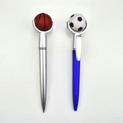 China Unique Promotional Capacitive Touch Screen Basketball Shape Stunning Pen Design Ballpoint Pen Can Be Customized Logo for sale