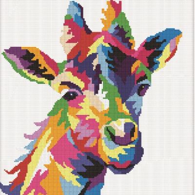 China China Giraffe Cross Stitch&Threads&Needles& Fabric Color &Printed Pattern Without Circle Toys & Hobby for sale