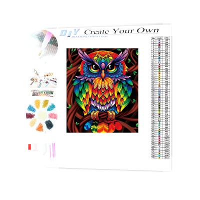 China Other New Arrivals Good Quality Colorful Owl Branches Animal Diamonds Painting Gift Drawing Crafts for sale