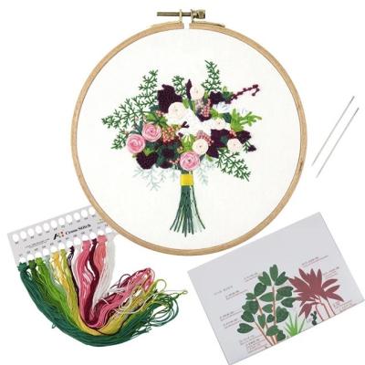 China China Embroidery Starter Kit With Pattern And Instructions Cross Stitch Set Handmade Sewing Embroidery Kit Artwork for sale