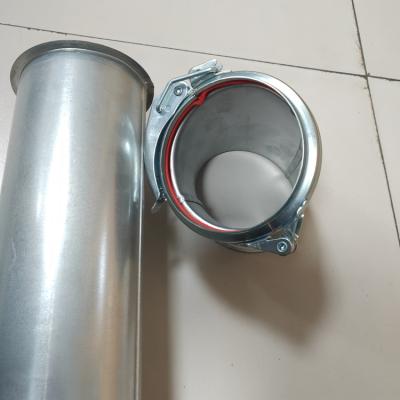 China Quick Installation Welded Modular Duct Fittings For Lumber Mill Dust Extraction for sale