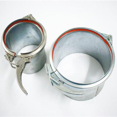 China Easy Installation Dust Removal Duct Fittings 1mm Galvanized Top Pipes And Fittings for sale