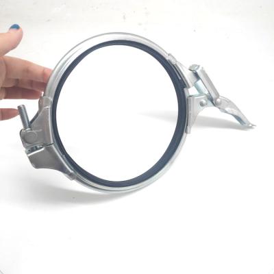 China Pneumatic Conveying Hose Clamp Quick-Locking Pull Ring For Plastic And Steel Pipes for sale