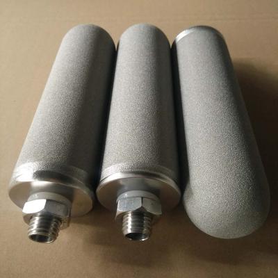 China Water Treatment Sintered 10 Inch Porous Titanium Filter For Industry Water Purification for sale