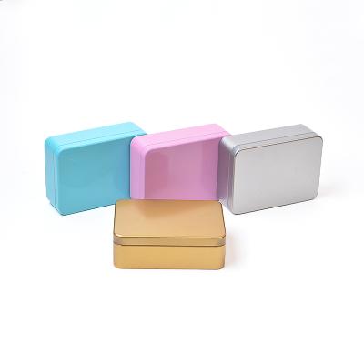 China Wholesale Tin Metal Boxes Factory Rectangle Shape Food Grade Luxury Packaging Cookie Logo Printing Can for sale