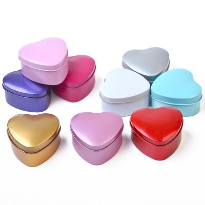 China Luxury Packaging High Quality Heart Shape Cookie Tin Cheap Boxes Wholesale Candy Packaging Tin Box In Stock for sale