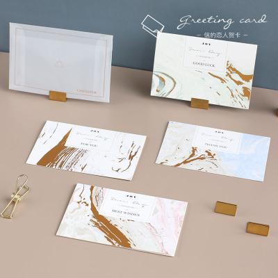 China Low MOQ New Design Modern Luxury Postcard Wedding Gift Box Card Custom Thank You Card Greeting Cards for sale