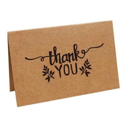 China Customaized China Greeting Card Kraft Paper Birthday Party Flower Holiday Thank You Cards for sale