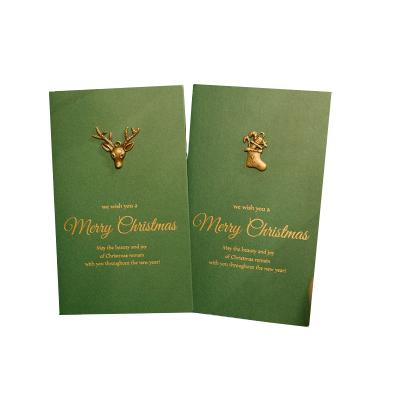 China China Christmas Greeting Card Thank You Kraft Paper Invitation Christmas Card With Envelope for sale