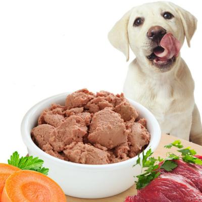 China Skin & Coat Health High Quality High Protein Beef Duck Chicken Wet Dog Food Wet Canned For Dog for sale